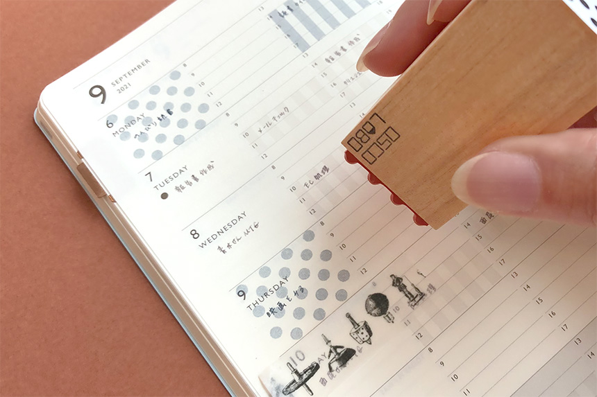 OSCOLABO カタチ×モヨウスタンプ